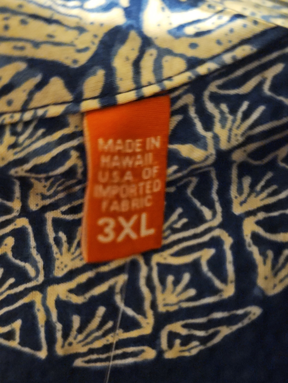 Tori Richard 3xlMen's Navy Pineapple Print Short-Sleeve Shirt NWT Made In Hawaii - Picture 4 of 4